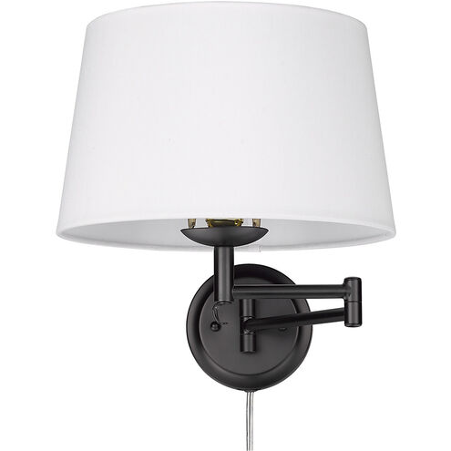 Eleanor 13 inch 100.00 watt Matte Black Adjustable Sconce Wall Light